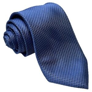 Michael Kors Mens Silk Tie Geometric Pattern Light Blue Geometric Design